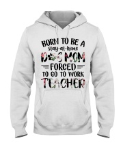 Born to be a Dog Mom - Teacher Hooded Sweatshirt tile
