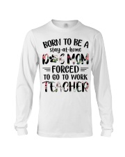 Born to be a Dog Mom - Teacher Long Sleeve Tee thumbnail