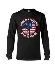 Lineman - I Light up My Country Long Sleeve Tee thumbnail