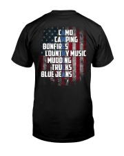 Camping - American Flag Premium Fit Mens Tee thumbnail