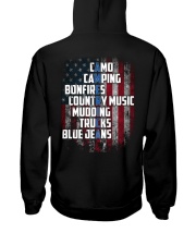 Camping - American Flag Hooded Sweatshirt thumbnail