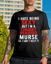 Male Nurse Chubby Bearded Classic T-Shirt lifestyle-mens-crewneck-front-8