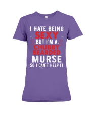 Male Nurse Chubby Bearded Premium Fit Ladies Tee thumbnail