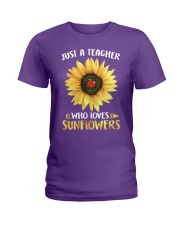 Teacher - Love Sunflowers Ladies T-Shirt thumbnail