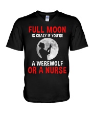 Nurse - Full Moon V-Neck T-Shirt thumbnail