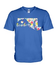 Maryland Teacher V-Neck T-Shirt thumbnail