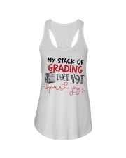 Teacher - Stack of grading Ladies Flowy Tank thumbnail