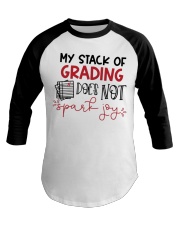 Teacher - Stack of grading Baseball Tee thumbnail