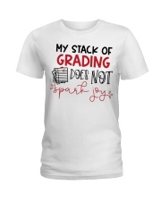 Teacher - Stack of grading Ladies T-Shirt thumbnail