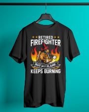 Retired Firefighter - My Flame keeps burning Classic T-Shirt lifestyle-mens-crewneck-front-3