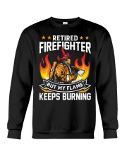 Retired Firefighter - My Flame keeps burning Crewneck Sweatshirt tile