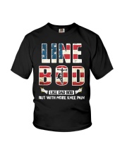 Lineman - Line BOD Flag Youth T-Shirt thumbnail