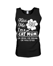Kiss me I'm a Cat Mom Unisex Tank tile