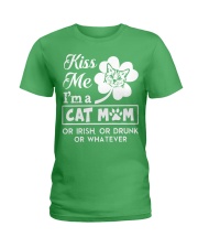 Kiss me I'm a Cat Mom Ladies T-Shirt tile