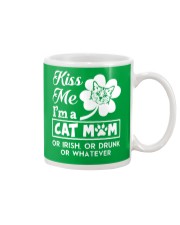 Kiss me I'm a Cat Mom Mug tile