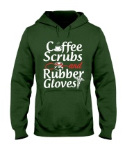Nurse - Coffee Scrubbs and Rubber Gloves Hooded Sweatshirt tile