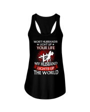 Lineman - Husband Light Up Ladies Flowy Tank thumbnail