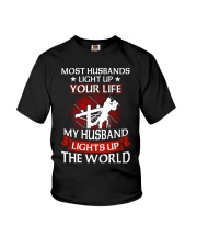 Lineman - Husband Light Up Youth T-Shirt thumbnail