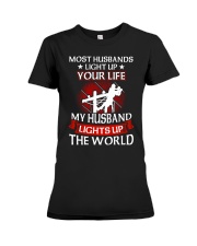 Lineman - Husband Light Up Premium Fit Ladies Tee thumbnail