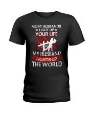 Lineman - Husband Light Up Ladies T-Shirt thumbnail