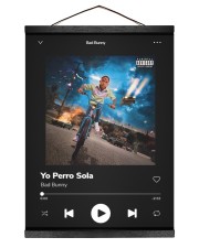 Bad Bunny - Yo Perreo Sola - La Muerte Bella 12x16 Black Hanging Canvas thumbnail