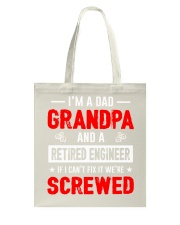 Mens Funny Retired Engineering Grandpa T-Shirt Tote Bag thumbnail
