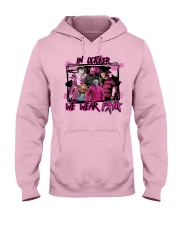 In October We Wear Pink Halloween Breast Cancer Hooded Sweatshirt thumbnail