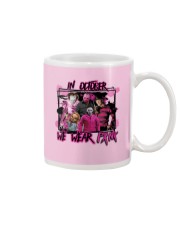 In October We Wear Pink Halloween Breast Cancer Mug thumbnail