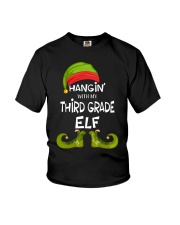 Hanging With My Third Grade Elf Youth T-Shirt front