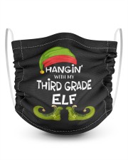 Hanging With My Third Grade Elf 2 Layer Kids Face Mask - Single thumbnail