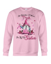 In October I Wear Pink For My Cool Sister Crewneck Sweatshirt thumbnail