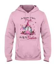 In October I Wear Pink For My Cool Sister Hooded Sweatshirt thumbnail
