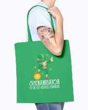 Shenanigator Dabbing Leprechaun St Patrick's Day Tote Bag accessories-tote-bag-BE007-front-model-02