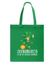 Shenanigator Dabbing Leprechaun St Patrick's Day Tote Bag front