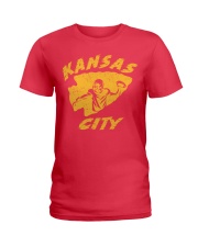 Kansas City Football Team Fans Ladies T-Shirt thumbnail