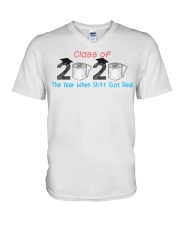 Class Of 2020 Graduate The Year When Shit Got Real V-Neck T-Shirt thumbnail