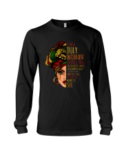 I'm A July Woman I Have 3 Sides Cute Birthday Gift Long Sleeve Tee thumbnail