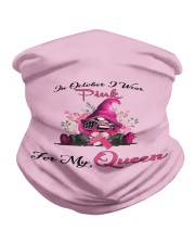 In October I Wear Pink For My Queen Gnome Breast Neck Gaiter thumbnail