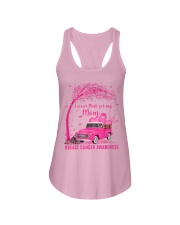 I Wear Pink For My Mom Breast Cancer Awareness Ladies Flowy Tank thumbnail
