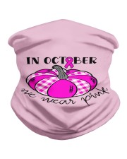 Breast Cancer In October We Wear Pink Pumpkin Neck Gaiter thumbnail