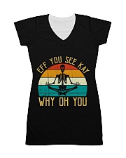 EFF You See Kay Why Oh You Skeleton Yoga Lovers All-over Dress thumbnail