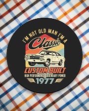 Classic Car - 43 Years Old Matching Birthday Tee Circle Coaster aos-coaster-round-front-lifestyle-8