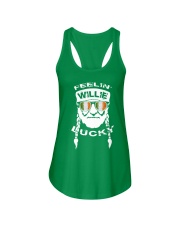Feelin' Willie Lucky Irish Flag St Patrick's Day Ladies Flowy Tank thumbnail