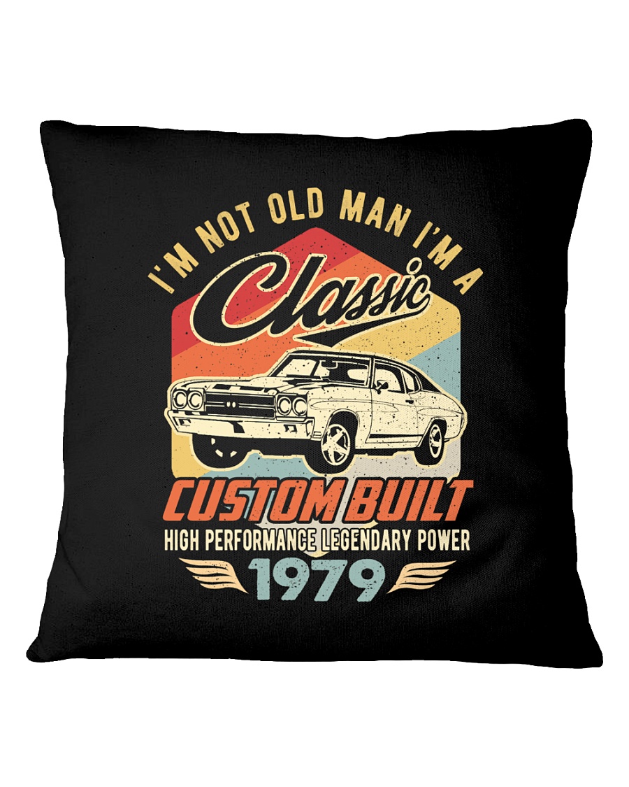 Classic Car - 41 Years Old Matching Birthday Tee Square Pillowcase