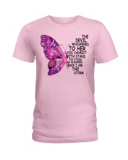 The Devil Whispered To Her You Cannot With Stand Ladies T-Shirt front