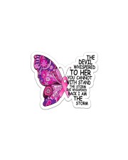 The Devil Whispered To Her You Cannot With Stand Sticker - Single (Vertical) thumbnail