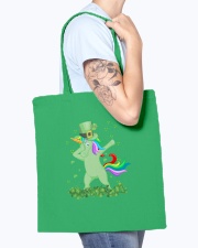 Lepricorn Leprechaun Unicorn Shamrock St Patrick' Tote Bag accessories-tote-bag-BE007-front-model-02