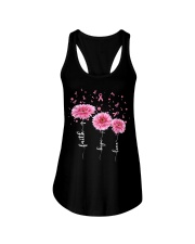 Faith Hope Love Pink Daisy Flower Ribbon Ladies Flowy Tank thumbnail