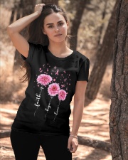 Faith Hope Love Pink Daisy Flower Ribbon Ladies T-Shirt apparel-ladies-t-shirt-lifestyle-06