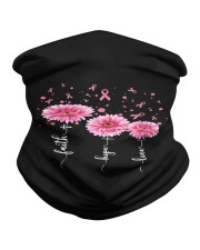 Faith Hope Love Pink Daisy Flower Ribbon Neck Gaiter thumbnail